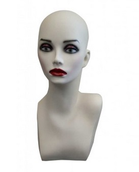 Mannequin Head<br>White or Flesh<br>2 sizes