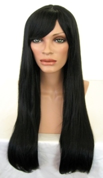 Long Black Straight Wig