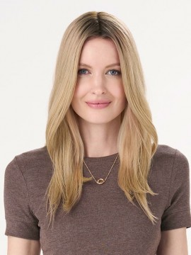 Barely There Straight 16" Topper Hand Tied Heat Friendly by Envy Barely There Straight 16" Topper Hand Tied Heat Friendly by Envy