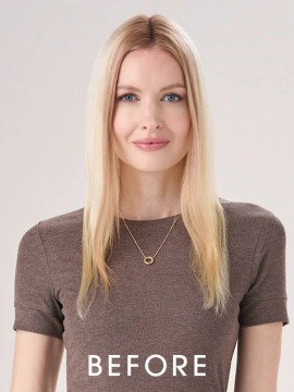 Barely There Straight 16" Topper Hand Tied Heat Friendly by Envy Barely There Straight 16" Topper Hand Tied Heat Friendly by Envy