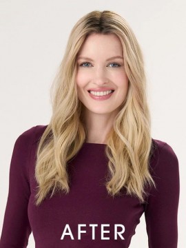 Barely There Wavy 16" Topper Hand Tied Heat Friendly by Envy Barely There Wavy 16" Topper Hand Tied Heat Friendly by Envy