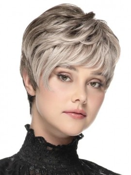 Chopped Pixie Wig Lace Front Mono Top Heat Friendly by Tressallure