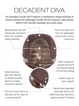 Decadent Wig Lace Front Full Hand Tied FeatherLite Heat Friendly Wig by Raquel Welch Decadent Wig Lace Front Full Hand Tied FeatherLite Heat Friendly Wig by Raquel Welch