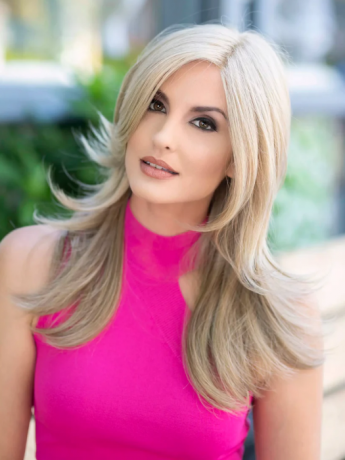 Erica Wig Lace Front Mono Top Human Hair/Synthetic Blend by Envy