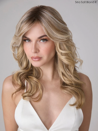 Medium Wavy Top Piece Mono Lace Front Heat Friendly by Amore
