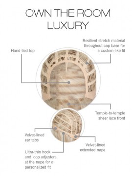 Own The Room Luxury Wig Lace Front Mono Top Heat Friendly by Eva Gabor Own The Room Luxury Wig Lace Front Mono Top Heat Friendly by Eva Gabor