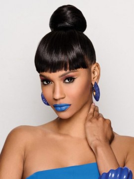 Sleek Style Bun & Bangs Heat Friendly by Kim Kimble Sleek Style Bun & Bangs Heat Friendly by Kim Kimble