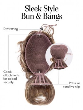 Sleek Style Bun & Bangs Heat Friendly by Kim Kimble Sleek Style Bun & Bangs Heat Friendly by Kim Kimble