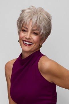Tess Petite Wig Lace Front Mono Top by Jon Renau
