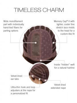 Timeless Charm Wig Mono Part Heat Friendly Wig by Raquel Welch Timeless Charm Wig Mono Part Heat Friendly Wig by Raquel Welch