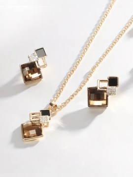 Vintage Style Jewelry Set Champagne