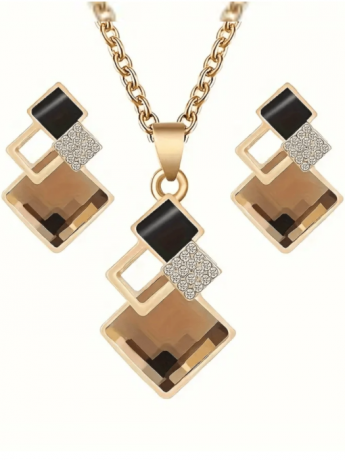 Vintage Style Jewelry Set Champagne
