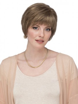 Vivid French 6" Top Piece Remi Human Hair Lace Front Mono Top by Estetica Designs